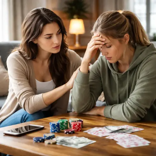 confronting a friend about problem gambling, friend problem gambling, confrontation script, gambling intervention