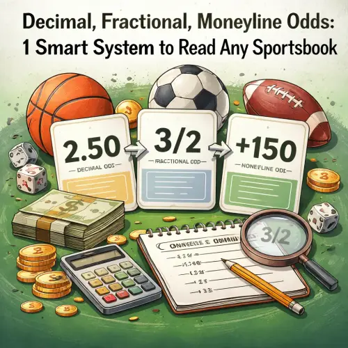 Decimal, Fractional, Moneyline Odds