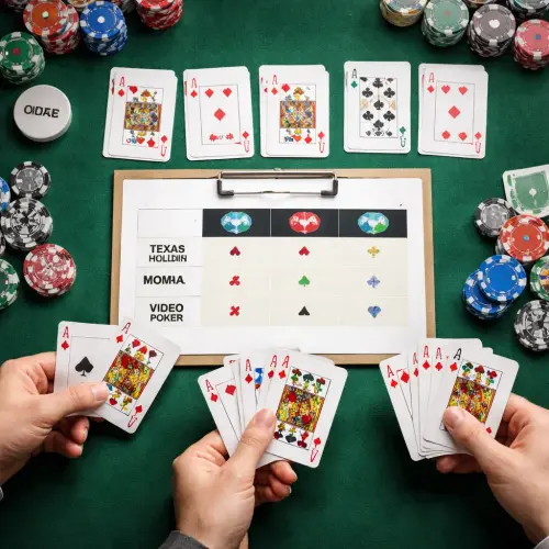 Texas Hold’em vs Omaha vs video poker rules differences, Texas Hold'em vs Omaha, video poker rules, Gbet poker differences