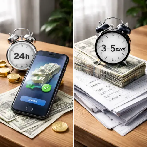 Withdrawal processing times, withdrawal processing times, 24h e-wallet vs 3-5 day bank wire
